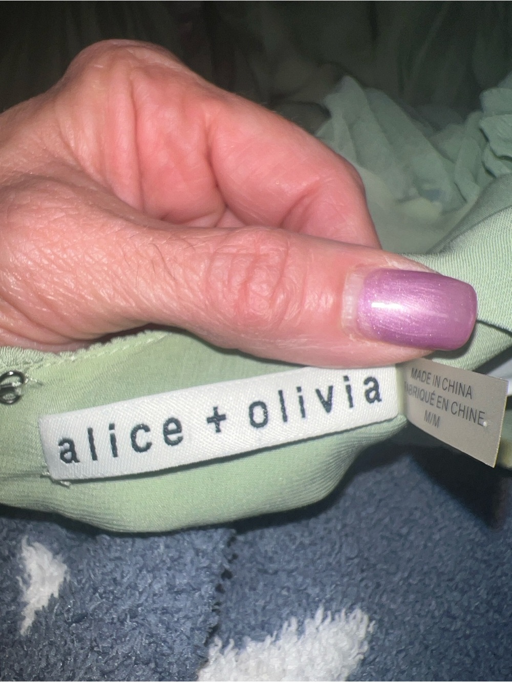 Alice + Olivia Mint Green Long Sleeve Dress - Picture 8 of 11